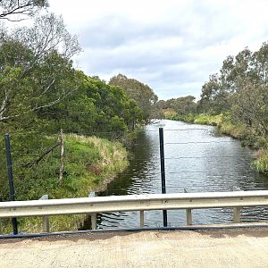 Tour Bus Crossing Werribee River