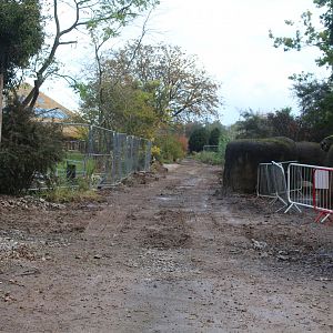 Site of aardvark enclosure Chester Zoo 24th October 2023