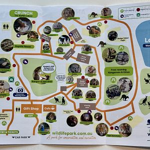 Ballarat Wildlife Park Map (2023)