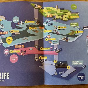 Melbourne Aquarium Map (2023)
