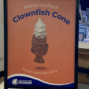 Hand-Crafted “Clownfish” Ice Cream Cone