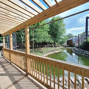 View into Deer/Crane/Vulture enclosure