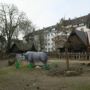 China Lights - on the new but empty rhino side enclosure