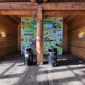Akron Zoo - Map mural inside entrance building