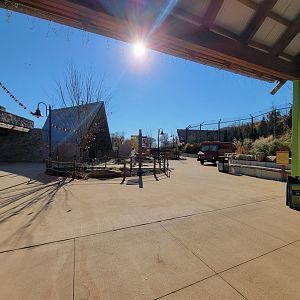 Akron Zoo - Wild Asia rotunda from lower gibbon viewing area