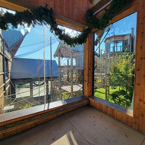 Akron Zoo - White-cheeked gibbon exhibit