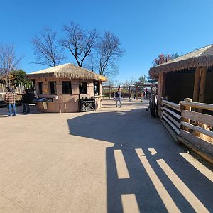 Akron Zoo - Ticket booth for train, goat feeding