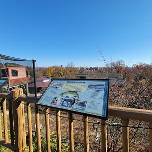 Akron Zoo - View of Akron city from the zoo
