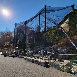 Akron Zoo - Native aviary from lower path