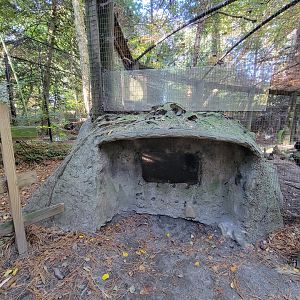 Salisbury Zoo - Blacked out beaver viewing window