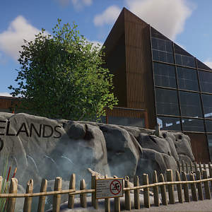 Firelands Zoo - Welcome Center and Fountain