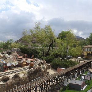 Part of the model railway