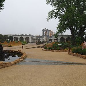 "Egg of the World" entrance area, View towards new entrance, 2023-05-15