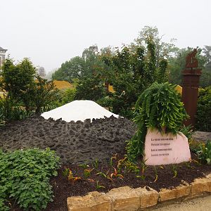 "Egg of the World" entrance area - Small representation of future world "The Land of the Rising Sun", 2023-05-16