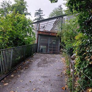Dead end towards capercaillie, woodpecker and golden eagle aviary