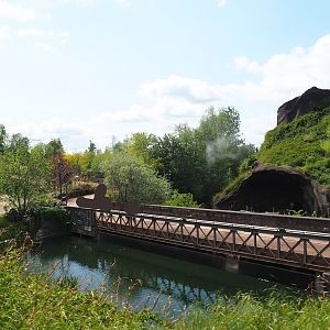 Pairi Daiza Steam Railway ride - Hippopotamus viewing areas and Gorilla volcano, 2023-05-16