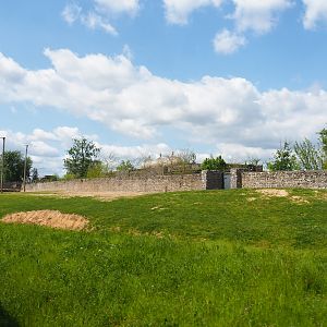 Pairi Daiza Steam Railway ride - First large Asian elephant paddock, 2023-05-16