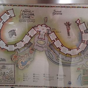 Animal Kingdom Lodge - Kidani Village- Map 2011