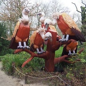 Lights Festival - Griffon vulture flock light sculpture, 2024-01-01