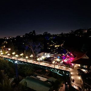 Night-time view from skyfari