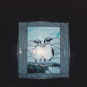 Penguin Glass Art