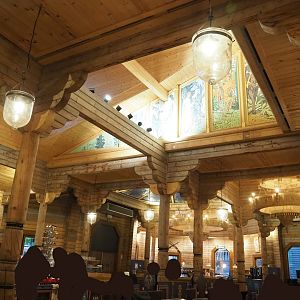 Russian restaurant Izba interior, 2023-05-15