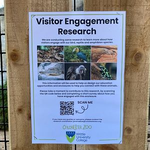 Colchester at zoo survey, enclosure poster