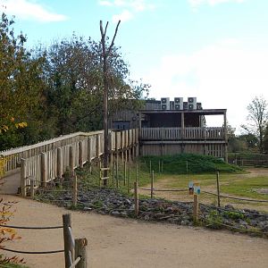 Benoue - walkway to Giraffes 051123