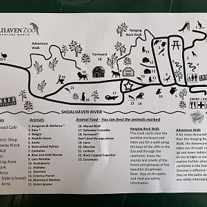 Shoalhaven Zoo Map