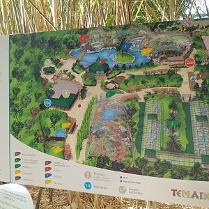 "Lugar de las aves" map - Temaiken