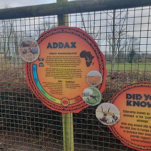 Addax signage