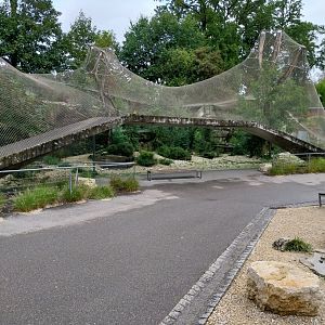 Persian leopard enclosure