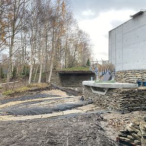 New tiger enclosure being built