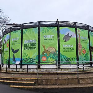 Banners covering the Roundhouse- 9th February 2024