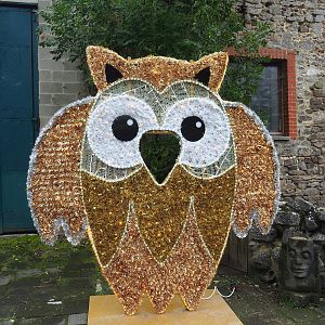 Halloween owl decoration, 2023-10-13