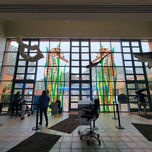 Birch Aquarium - Decor inside entrance