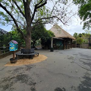 Santa Ana Zoo - Pavilion corner