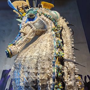 Tennessee Aquarium - Stella, the creepy plastic seahorse