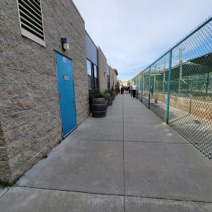 Marine Mammal Care Center - Viewing area in front of hospital pools