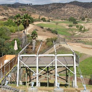 Flightline - Main Zipline Landing with Asian Plains in Background