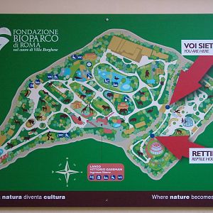 Map of Bioparco Rome 15/10/09
