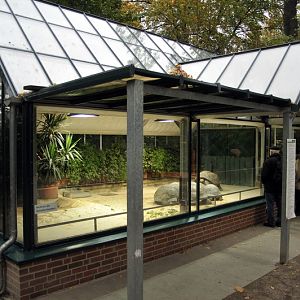 Giant tortoise house at Hagenbeck, Hamburg