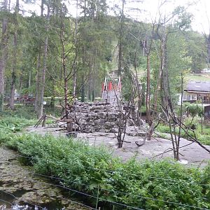Sikypark Crémines - Black-capped capuchin enclosure