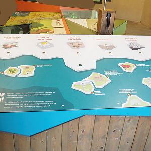 Educational display about polar bears and climate change, 2023-04-30