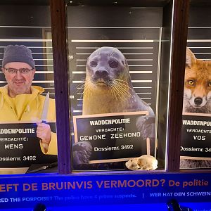 Police station interior - Murder mystery suspects