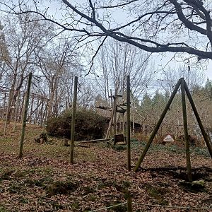 Karpín Fauna - Barbary macaque enclosure 2