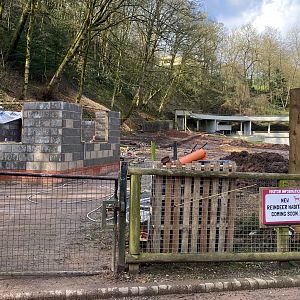 New reindeer enclosure, building and paddock work, Dudley, UK