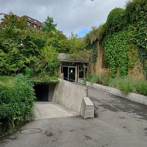 Tembea enclosure - Entrance flamingo side