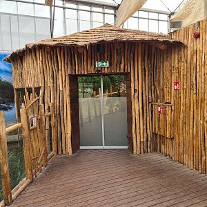 Africa - Entrance to second area of the Crocodile river greenhouse