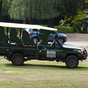 Game drive vehicle for tours guided by a ranger, 2023-08-15